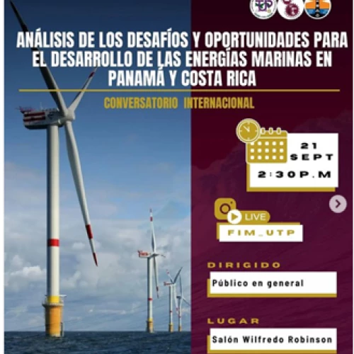 Conversatorio Internacional "Análisis de los Desafíos y Oportunidades para el Desarrollo de las Energías Marinas en Panamá y Costa Rica"